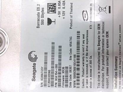 Controladora HD ST3500320NS