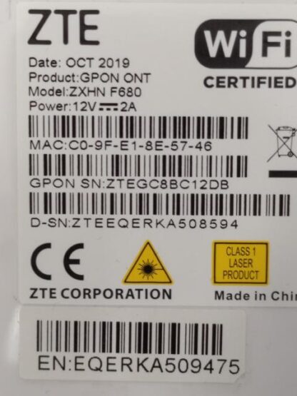 ZXHN F680 - Imagen 2