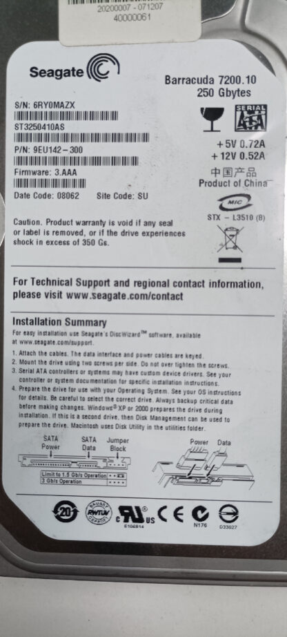 Controladora HD ST3250410AS - Imagen 3