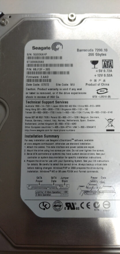 Controladora HD ST3200820AS - Imagen 4