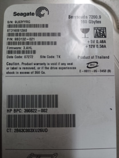 Controladora HD ST3160812AS - Imagen 3