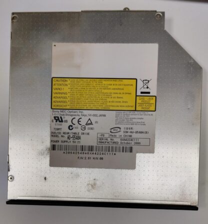 Dvd para portatil Sony NEC optiarc AD-5540A