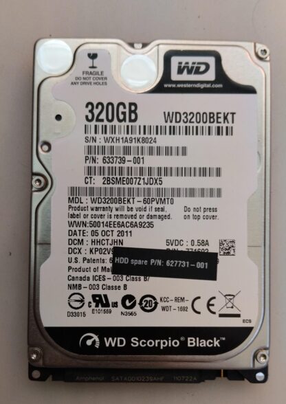 Disco duro WD WD3200BEKT