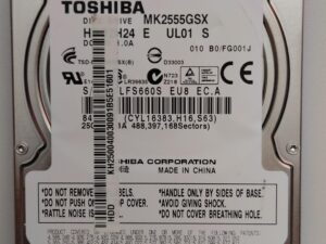 Disco duro TOSHIBA MK2555GSX