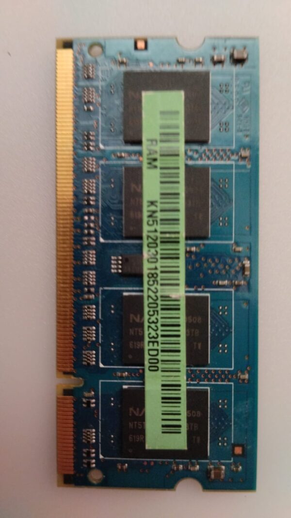Memoria RAM Nanya 512MB 2Rx16 PC2-4200S-444-10-A1