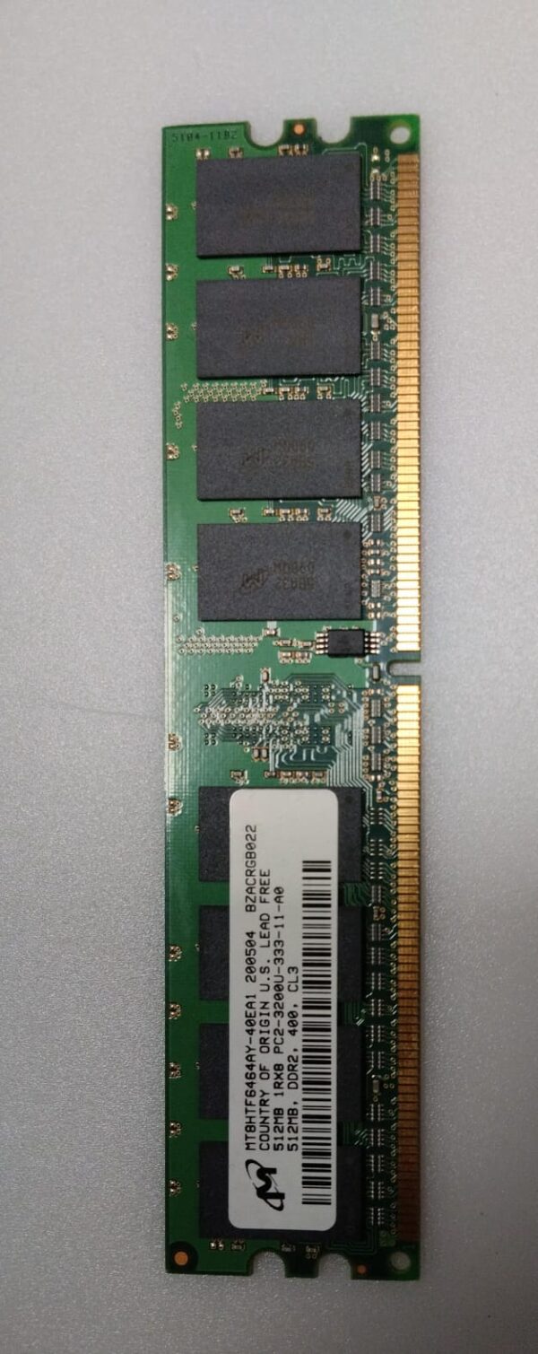 Micron RAM 512MB 1RX8 PC2-3200U-33-11-A0