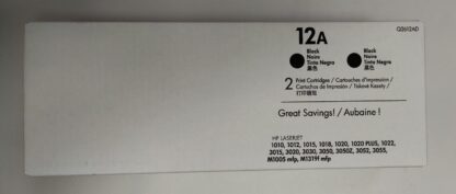Tóner HP Laserjet 12A Black Q2612AD Original nuevo