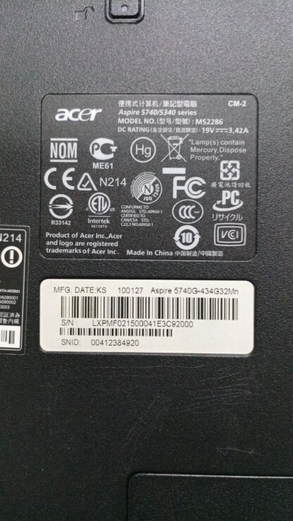 ASPIRE 5740G - Imagen 2