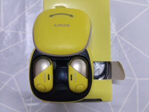 Sony True Wireless WF-SP700 Amarillo - Auriculares Inalámbricos