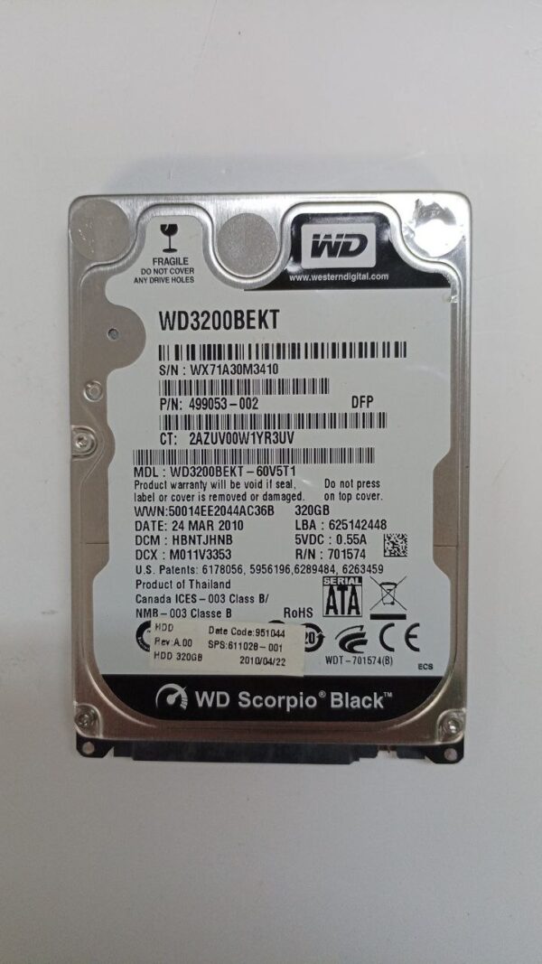 WD3200BEKT