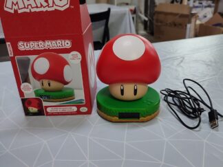 Lámpara Reloj Despertador Super Mario Mushroom