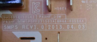 Placa TV Power Supply P43HF_DSM 43FHV_XM BN44-00598A Reacondicionado - Imagen 2