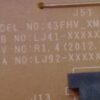 Placa TV Power Supply P43HF_DSM 43FHV_XM BN44-00598A Reacondicionado - Imagen 3