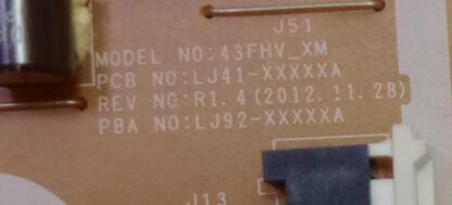 Placa TV Power Supply P43HF_DSM 43FHV_XM BN44-00598A Reacondicionado - Imagen 3