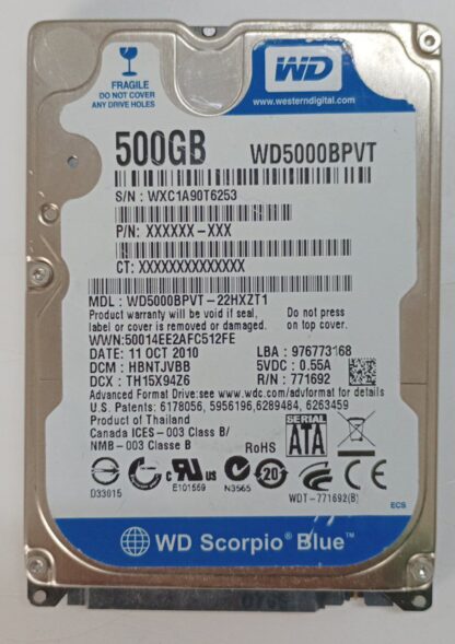 WD5000BPVT