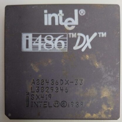 Procesador Intel i486 DX A80486DX-33 SX419 Reacondicionado