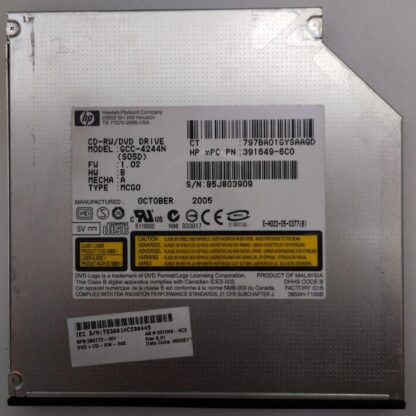 Dvd RW Disquetera HP GCC-4244N (S05D) Reacondicionado