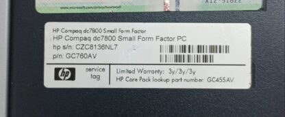 HP Compaq dc7800 Small Form Factor PC - Imagen 2