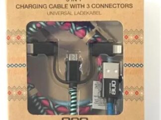Cable de Carga 3 en 1 JAXMOTECH Universal 1 Metro USB-C Lightning Micro USB - NUEVO