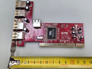 TARJETA EXPANSION PCI-USB CHIPSET VIA VT6212L | Medidas 12,2cm largo / 12cm ancho | PUERTOS USBx4 (ver fotos) | REACONDICIONADO