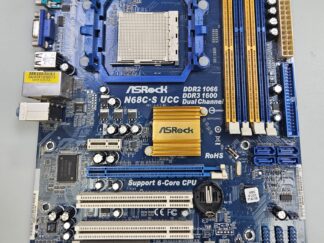 PLACA ASRock N68C-S UCC | COMPATIBILIDAD procesadores AMD / ZOCALO AM2 | RAM DDR3 1600 y DDR2 1066 de doble canal | funcion UCC para desbloquear nucleos de cpu adicionales | graficos NVIDIA integrados G FORCE 7025 | FF MICRO ATX