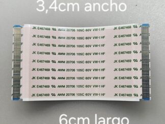 CABLE FLEX JK | Medidas 3,4cm ancho / 6cm largo | PINES 50 AMBOS CONECTORES | REACONDICIONADO