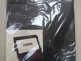 FUNDA TABLET CON TECLADO USB | NEGRO | MEDIDAS: 9,7" A 10,5 " | TECLADOS CON CONECTORES MICRO USB Y TIPO C | NUEVO