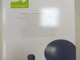 ALFOMBRILLA PARA RATON CON REPOSAMUÑECAS DE GEL Q-CONNECT | COLOR: CARBON(CHARCOAL) | MEDIDAS: 26 X 22,5 CM | NUEVO