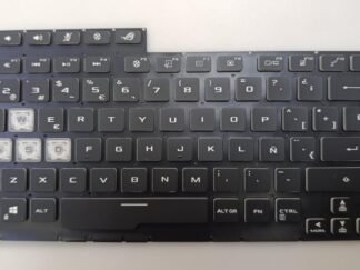TECLADO RETRO ILUMINADO PARA PORTATILES ASUS ROG STRIX SERIES G531 | COLOR NEGRO | DISTRIBUCIÓN ESPAÑOL | REACONDICIONADO