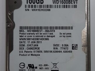 WD1600BEVT-00A23T0