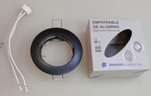 aro empotrable de aluminio Secom niluminación aro empotrable de aluminio