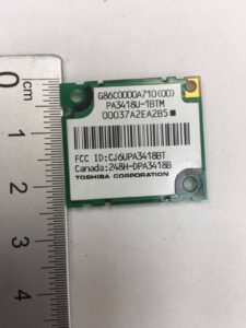 Tarjeta Bluetooth portátil Toshiba PA3418U-1BTM / G86C0000A710 / CJ6UPA3418BT
