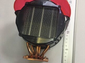 Conjunto disipador CPU con heatpipes Sin confirmar Disipador negro rojo sin referencia legible
